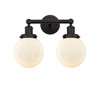 INNOVATIONS 616-2W-OB-G201-6 Beacon 2 Light 15.5 inch Bath Vanity Light Oil Rubbed Bronze