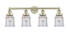 INNOVATIONS 616-4W-AB-G184 Canton 4 33 inch Bath Vanity Light Antique Brass