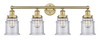 INNOVATIONS 616-4W-BB-G184 Canton 4 33 inch Bath Vanity Light Brushed Brass