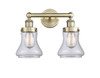 INNOVATIONS 616-2W-AB-G192 Bellmont 2 15.5 inch Bath Vanity Light Antique Brass