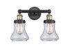 INNOVATIONS 616-2W-BAB-G192 Bellmont 2 15.5 inch Bath Vanity Light Black Antique Brass
