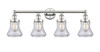 INNOVATIONS 616-4W-PN-G192 Bellmont 4 33.5 inch Bath Vanity Light Polished Nickel