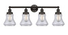 INNOVATIONS 616-4W-OB-G192 Bellmont 4 Light 33.5 inch Bath Vanity Light Oil Rubbed Bronze