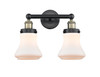 INNOVATIONS 616-2W-BAB-G191 Bellmont 2 15.5 inch Bath Vanity Light Black Antique Brass