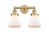 INNOVATIONS 616-2W-BB-G191 Bellmont 2 15.5 inch Bath Vanity Light Brushed Brass