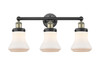 INNOVATIONS 616-3W-BAB-G191 Bellmont 3 24.5 inch Bath Vanity Light Black Antique Brass