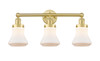 INNOVATIONS 616-3W-SG-G191 Bellmont 3 24.5 inch Bath Vanity Light Satin Gold