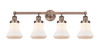 INNOVATIONS 616-4W-AC-G191 Bellmont 4 33.5 inch Bath Vanity Light Antique Copper