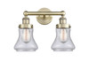 INNOVATIONS 616-2W-AB-G194 Bellmont 2 15.5 inch Bath Vanity Light Antique Brass