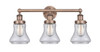 INNOVATIONS 616-3W-AC-G194 Bellmont 3 24.5 inch Bath Vanity Light Antique Copper