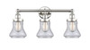 INNOVATIONS 616-3W-PN-G194 Bellmont 3 24.5 inch Bath Vanity Light Polished Nickel
