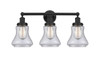 INNOVATIONS 616-3W-BK-G194 Bellmont 3 Light 24.5 inch Bath Vanity Light Matte Black