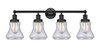 INNOVATIONS 616-4W-BK-G194 Bellmont 4 Light 33.5 inch Bath Vanity Light Matte Black