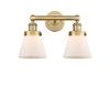INNOVATIONS 616-2W-BB-G61 Cone 2 15.5 inch Bath Vanity Light Brushed Brass