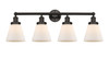 INNOVATIONS 616-4W-OB-G61 Cone 4 Light 33.5 inch Bath Vanity Light Oil Rubbed Bronze
