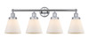 INNOVATIONS 616-4W-PC-G61 Cone 4 Light 33.5 inch Bath Vanity Light Polished Chrome