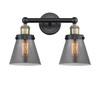 INNOVATIONS 616-2W-BAB-G63 Cone 2 15.5 inch Bath Vanity Light Black Antique Brass