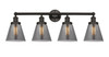INNOVATIONS 616-4W-OB-G63 Cone 4 Light 33.5 inch Bath Vanity Light Oil Rubbed Bronze
