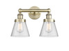 INNOVATIONS 616-2W-AB-G64 Cone 2 15.5 inch Bath Vanity Light Antique Brass
