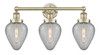 INNOVATIONS 616-3W-AB-G165 Geneseo 3 24 inch Bath Vanity Light Antique Brass