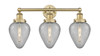INNOVATIONS 616-3W-BB-G165 Geneseo 3 24 inch Bath Vanity Light Brushed Brass