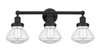 INNOVATIONS 616-3W-BK-G322 Olean 3 Light 24.5 inch Bath Vanity Light Matte Black