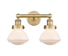 INNOVATIONS 616-2W-BB-G321 Olean 2 15.5 inch Bath Vanity Light Brushed Brass