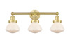 INNOVATIONS 616-3W-SG-G321 Olean 3 24.5 inch Bath Vanity Light Satin Gold