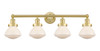 INNOVATIONS 616-4W-SG-G321 Olean 4 33.5 inch Bath Vanity Light Satin Gold