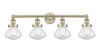 INNOVATIONS 616-4W-AB-G324 Olean 4 33.5 inch Bath Vanity Light Antique Brass