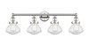 INNOVATIONS 616-4W-PN-G324 Olean 4 33.5 inch Bath Vanity Light Polished Nickel