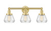 INNOVATIONS 616-3W-SG-G172 Fulton 3 24.5 inch Bath Vanity Light Satin Gold