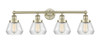 INNOVATIONS 616-4W-AB-G172 Fulton 4 33.5 inch Bath Vanity Light Antique Brass