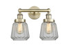 INNOVATIONS 616-2W-AB-G142 Chatham 2 15.5 inch Bath Vanity Light Antique Brass