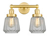 INNOVATIONS 616-2W-SG-G142 Chatham 2 15.5 inch Bath Vanity Light Satin Gold
