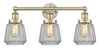 INNOVATIONS 616-3W-AB-G142 Chatham 3 24.5 inch Bath Vanity Light Antique Brass