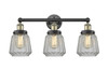 INNOVATIONS 616-3W-BAB-G142 Chatham 3 24.5 inch Bath Vanity Light Black Antique Brass