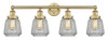 INNOVATIONS 616-4W-BB-G142 Chatham 4 33.5 inch Bath Vanity Light Brushed Brass