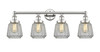 INNOVATIONS 616-4W-PN-G142 Chatham 4 33.5 inch Bath Vanity Light Polished Nickel
