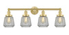 INNOVATIONS 616-4W-SG-G142 Chatham 4 33.5 inch Bath Vanity Light Satin Gold