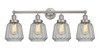 INNOVATIONS 616-4W-SN-G142 Chatham 4 Light 33.5 inch Bath Vanity Light Brushed Satin Nickel
