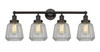 INNOVATIONS 616-4W-OB-G142 Chatham 4 Light 33.5 inch Bath Vanity Light Oil Rubbed Bronze