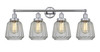 INNOVATIONS 616-4W-PC-G142 Chatham 4 Light 33.5 inch Bath Vanity Light Polished Chrome