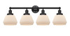 INNOVATIONS 616-4W-BK-G171 Fulton 4 Light 33.5 inch Bath Vanity Light Matte Black