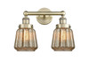 INNOVATIONS 616-2W-AB-G146 Chatham 2 15.5 inch Bath Vanity Light Antique Brass