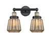 INNOVATIONS 616-2W-BAB-G146 Chatham 2 15.5 inch Bath Vanity Light Black Antique Brass
