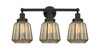 INNOVATIONS 616-3W-BK-G146 Chatham 3 Light 24.5 inch Bath Vanity Light Matte Black