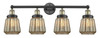 INNOVATIONS 616-4W-BAB-G146 Chatham 4 33.5 inch Bath Vanity Light Black Antique Brass