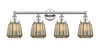 INNOVATIONS 616-4W-PN-G146 Chatham 4 33.5 inch Bath Vanity Light Polished Nickel