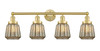 INNOVATIONS 616-4W-SG-G146 Chatham 4 33.5 inch Bath Vanity Light Satin Gold
